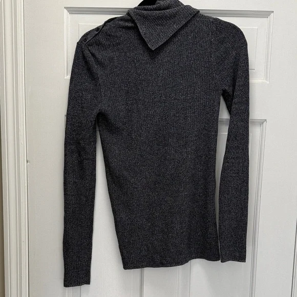 Theory Women's Navy Mic Cowl Neck/turtleneck Sweater NWT size M “leendelly b”